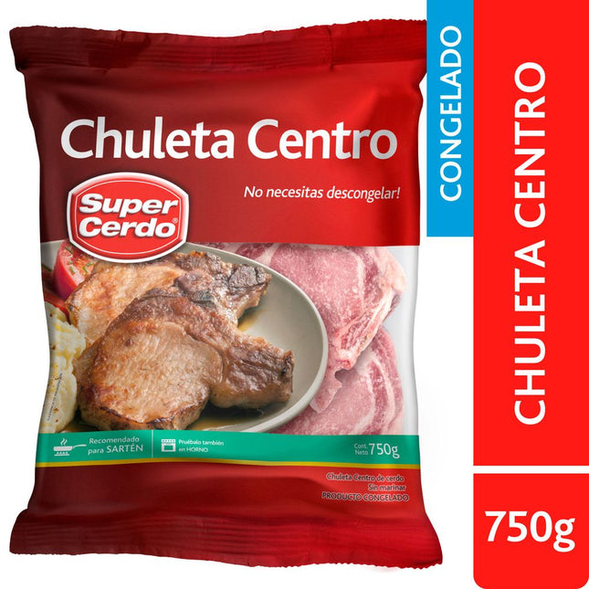 Chuleta Centro Cong Super Cerdo 750 G