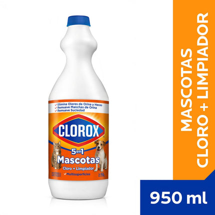 Cloro Limpieza Mascotas Clorox 950 ml