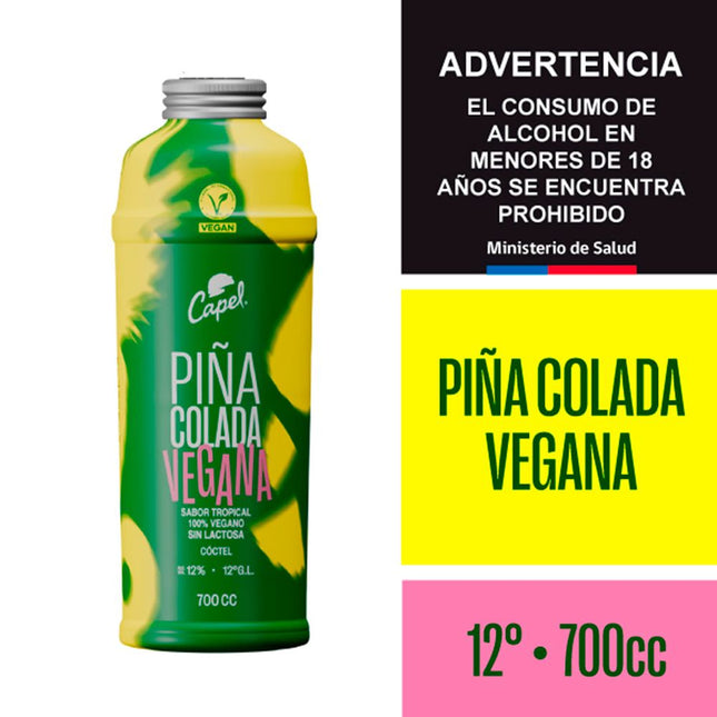Cóctel Capel Piña Colada Vegana 12° 700 cc
