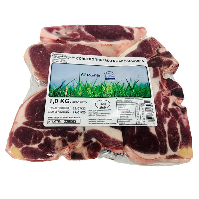 Cordero Trozado Congelado Minerva 1 kg