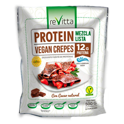 Crepes Vegetales Revitta Protein Cacao Revitta 500 g