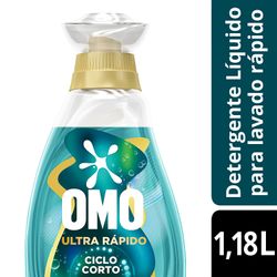 Detergente Líquido Omo Lavado Rápido 1.18 L