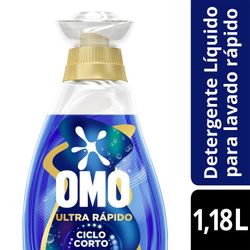 Detergente Líquido Omo Lavado Rápido Contra Malos Olores 1.18 L