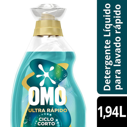 Detergente Líquido Omo Lavado Rápido 1.94 L