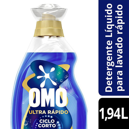 Detergente Líquido Omo Lavado Rápido Contra Malos Olores 1.94 L