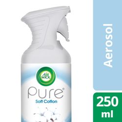 Desodorante Ambiental Air Wick Pure Soft Cotton Aerosol 250 ml