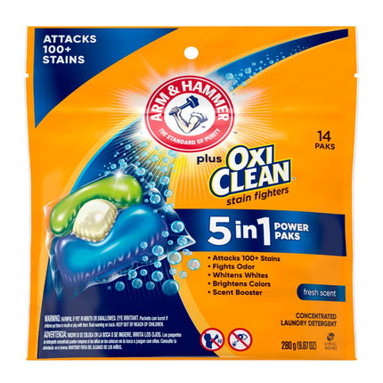 Detergente Líquido en Cápsulas Arm & Hammer 5 en 1 14 un.