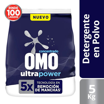 Detergente en Polvo Omo Matic Ultra Power 5 kg