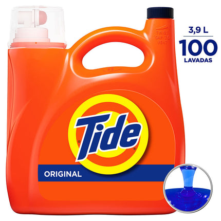 Detergente Tide Concentrado Original 100 Lavados 3.9 L