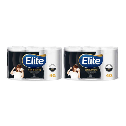 Elite Papel Higiénico Triple Hoja Soft & Strong 40 metros 1 MANGA | Apishop.cl