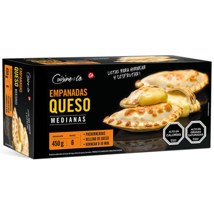 Empanada Mediana Queso 450 g 6 un.