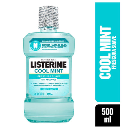 Enjuague Bucal Listerine Cool Mint Zero Alcohol 500 ml
