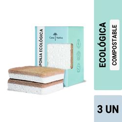 Esponja Ecológica Casa Nativa 3 un.