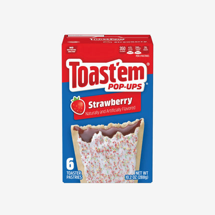 Pop-Ups Frutilla Toast'Em 6 un x 48 g | Apishop