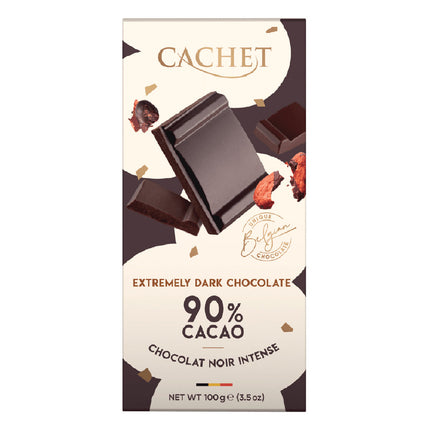 Barra Chocolate Extremely Negro 90, 100 g - Cachet | Apishop