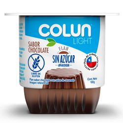 Flan Colun Light Sin Azúcar Chocolate 100 g