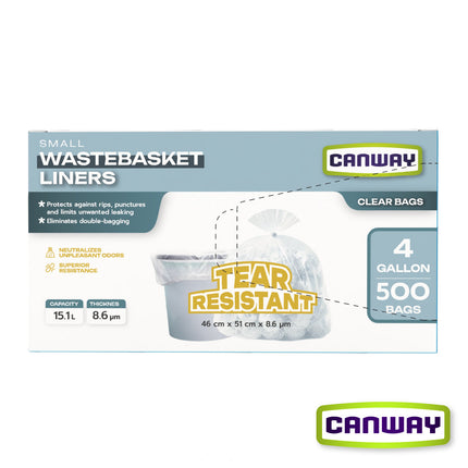 Bolsas Basura Papelero 46 x 51 cm Canway 500 un | Apishop.cl
