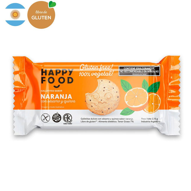 Galletas Happy Food Naranja 120 g
