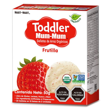 Galletas Toddler Mum-Mum Sabor Frutilla 50 g