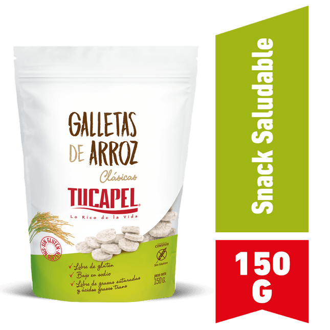 Galletas de Arroz Tucapel Clásicas 150 g
