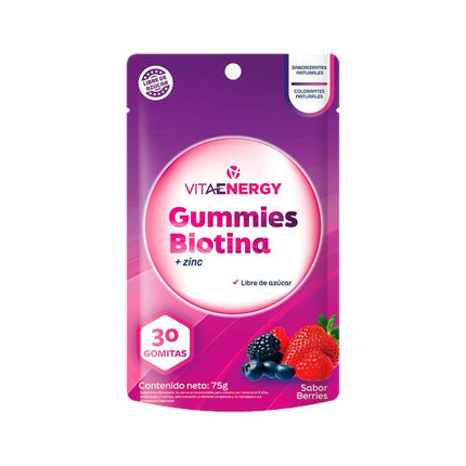 Gomitas Biotina con Zinc Vitaenergy 30 un.