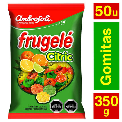 Gomitas Frugelé Citric 350 g 50 un.