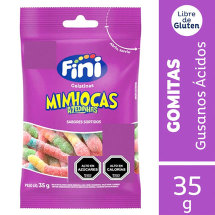 Gomitas Fini Gusanos Ácidos 35 g