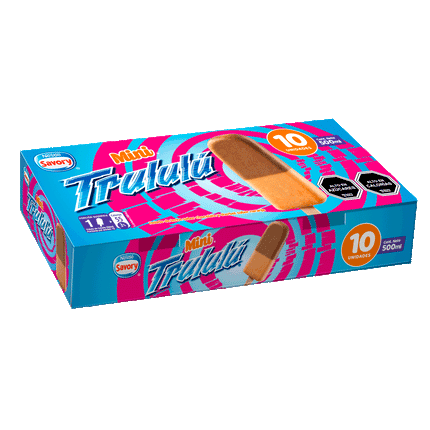 Multipack Helado Savory Trululu Chocolate Naranja 50 ml 10 un.