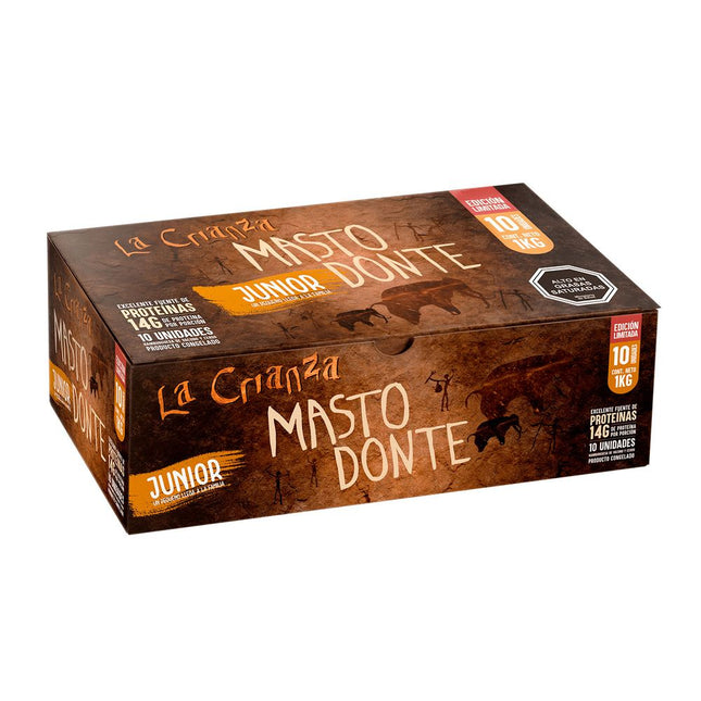 Hamburguesa La Crianza Mastodonte 100 g 10 un.