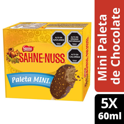 Helado Sahne Nuss Paleta Mini Multipack 60 ml 5 un.