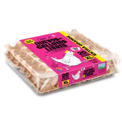Huevos Blancos Cuisine & Co Gallinas Libres Extra Grandes 20 un. - Cuisine & Co | Apishop