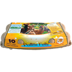 Huevos Gallina Feliz Pollita Feliz Medianos Color 10 un. - Gallina Feliz | Apishop