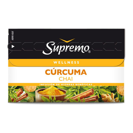 Infusión Cúrcuma Chai Supremo 20 Bolsitas