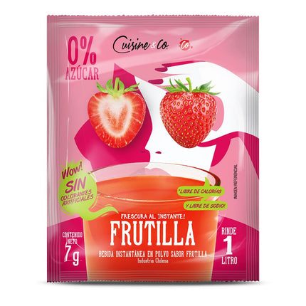 Jugo en Polvo Cuisine & Co Frutilla 7 g
