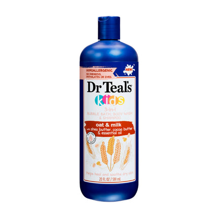 Jabón Infantil Dr. Teal's de Leche y Avena 591 ml