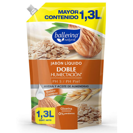 Jabón Líquido Ballerina Avena Almendra 1.3 L