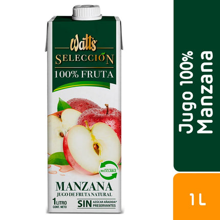 Jugo 100% Fruta Watts Manzana 1 L