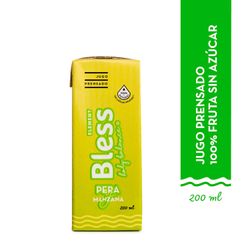 Jugo Natural Prensado Bless Element Pera Manzana 200 ml
