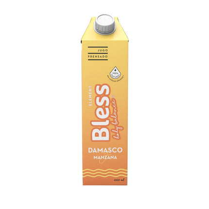 Jugo Natural Prensado Bless Element Damasco Manzana 1 L