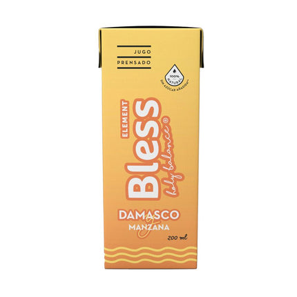 Jugo Natural Prensado Bless Element Damasco Manzana 200 ml