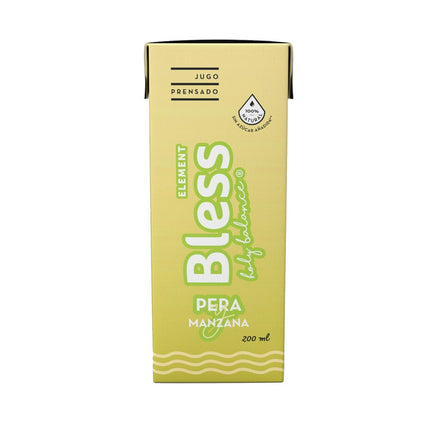 Jugo Natural Prensado Bless Element Pera Manzana 200 ml