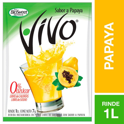 Jugo en Polvo Vivo Papaya 7 g