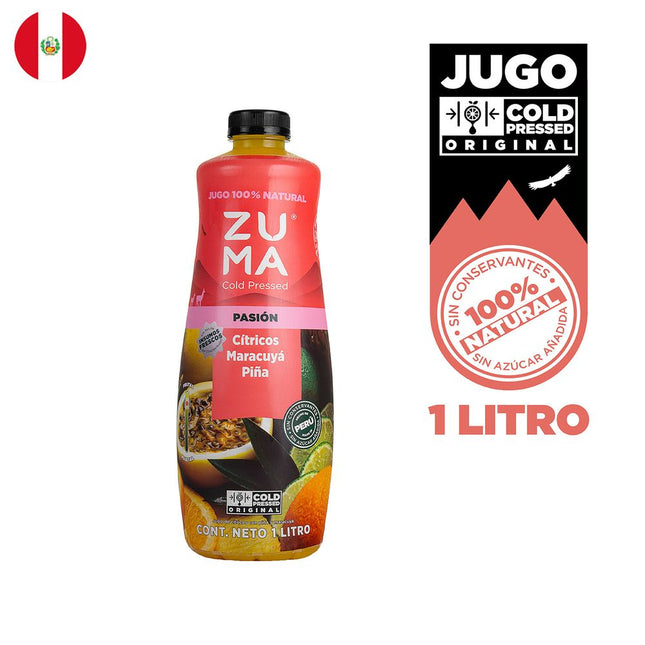 Jugo Zuma Cold Pressed Pasión 1 L