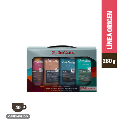 Kit Origen Juan Valdez 4 Sachets