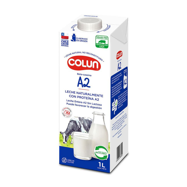 Leche Colun A2 Entera Sin Lactosa 1 L