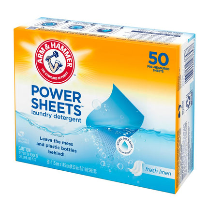 Láminas de Detergente Arm & Hammer P. Sheet 50 un.