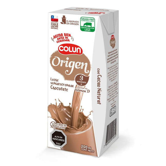 Leche Colun Origen Chocolate 200 ml