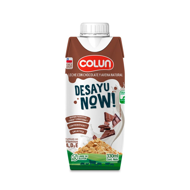 Leche Colun Desayunow! Chocolate Avena 330 ml