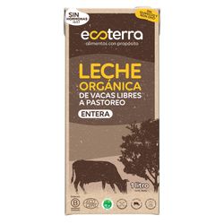 Leche Entera Orgánica Ecoterra 1 L