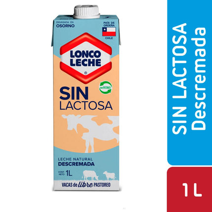 Leche Loncoleche Descremada Sin Lactosa 1 L